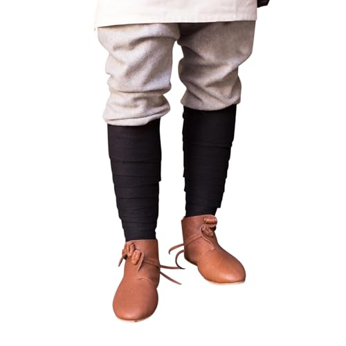 Burgschneider - Wollwadenwickel Aki - Schwarz (Standard, Unisex, Wolle) Historisch - Early Medieval, Viking