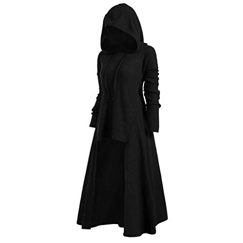 Generic Mittelalter Kleidung Damen Kleid Gothic Mantel GroßE GrößEn Halloween KostüM Umhang mit Kapuze,Karneval...