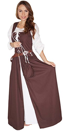 MAYLYNN 14261-S - Mittelalter Kostüm Magd Bäuerin Celia Kleid, Größe S