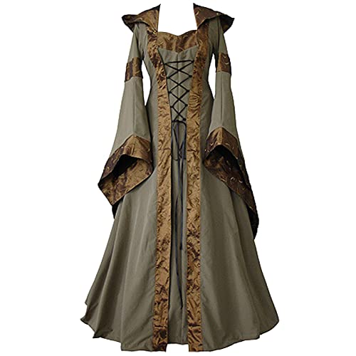 Mittelalter Kleidung Damen Leinen Festliches Kleider Mittelalterliche Kostüme Damen Cosplay Mittelalter Renaissance...