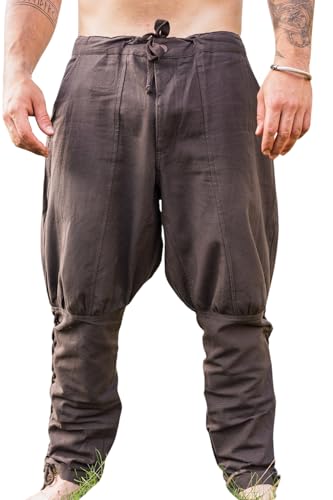 Leonardo Carbone Wikingerhose mit Beinschnürung Magnus - Herren Hosen, Mittelalter Kleidung, Wikinger Hose, Kostüm,...