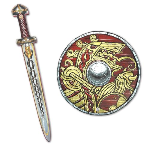 Liontouch - Wikinger Spielzeug-Schwert & Schild | Für Jungen von 3-8 Jahren | Chief Haralds mittelalterliches Set für...