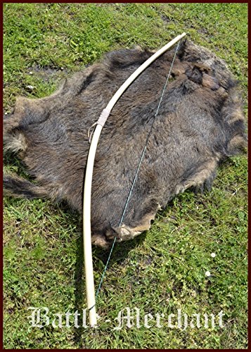 Battle-Merchant Wikinger Langbogen, 70 Zoll Hellbraun, inklusive Sehne - 15-105 lbs - Mittelalter - LARP - Wikinger...